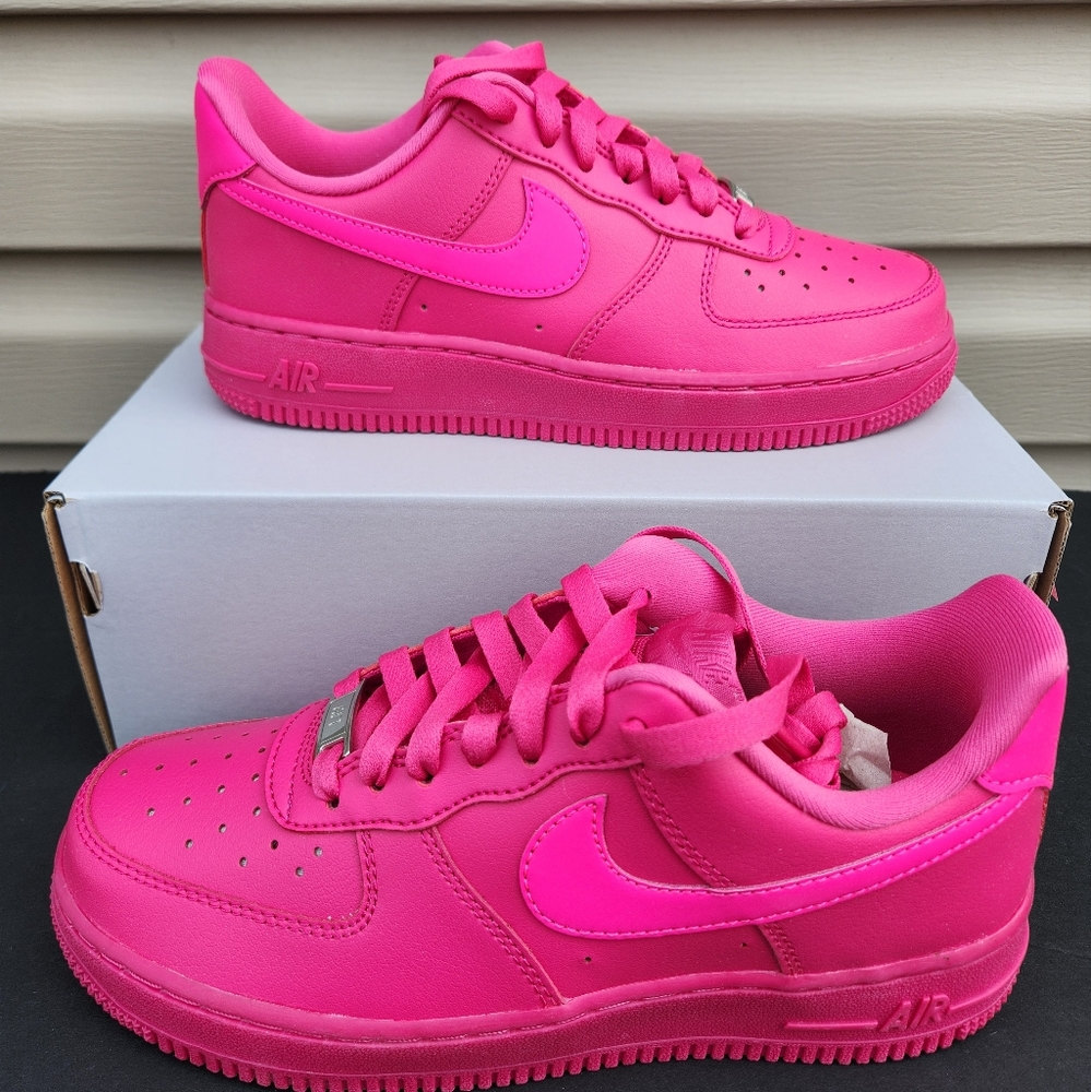 Women's Nike Air Force 1 Low Fireberry Fierce Pink - Picture 1 of 6